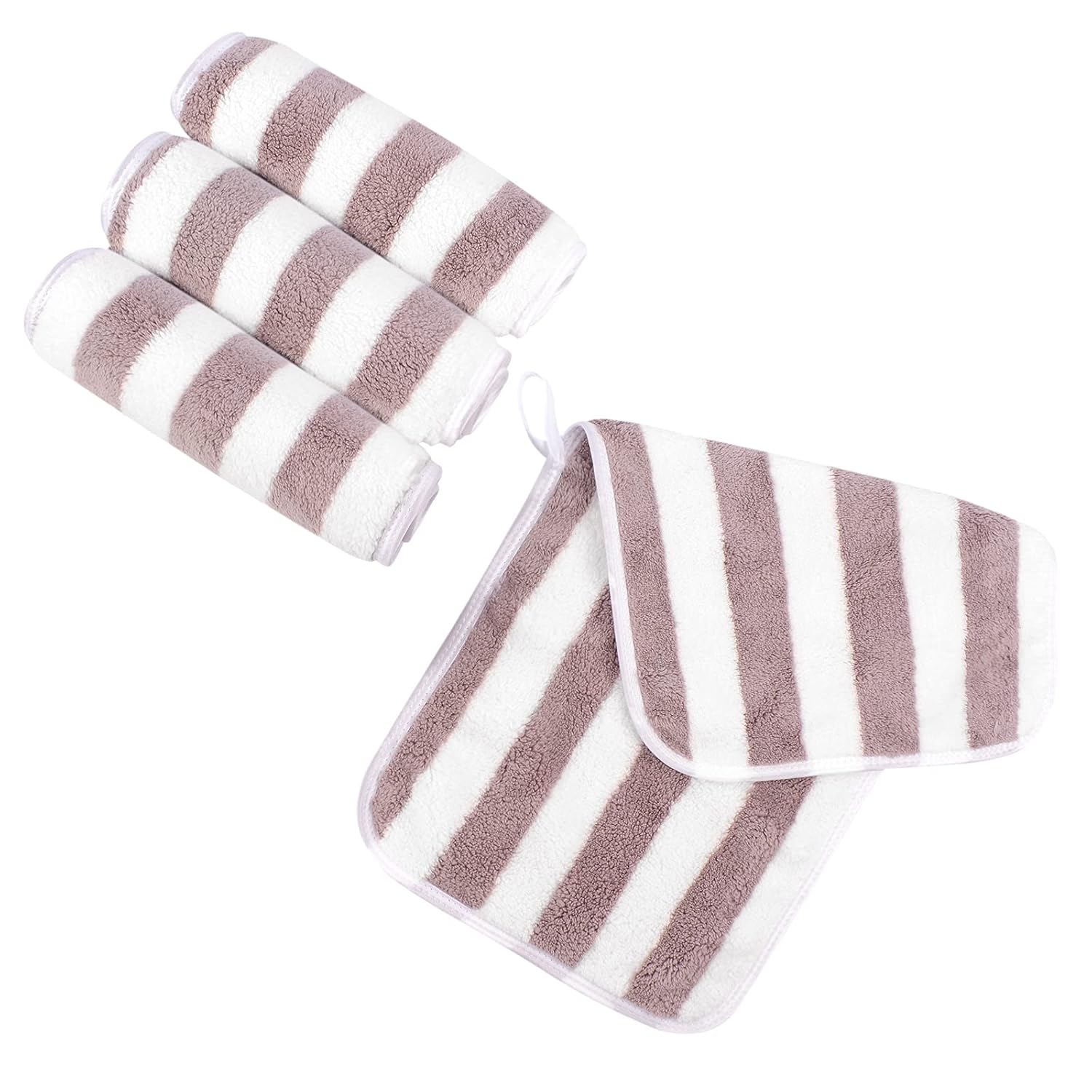 SUNLAND Microfiber Face Makeup Remover Cloth Reusable Facial Cleansing Towel Ultra Soft Face Washcloth 8inchx16inch 4Pack : Beauty & Personal Care