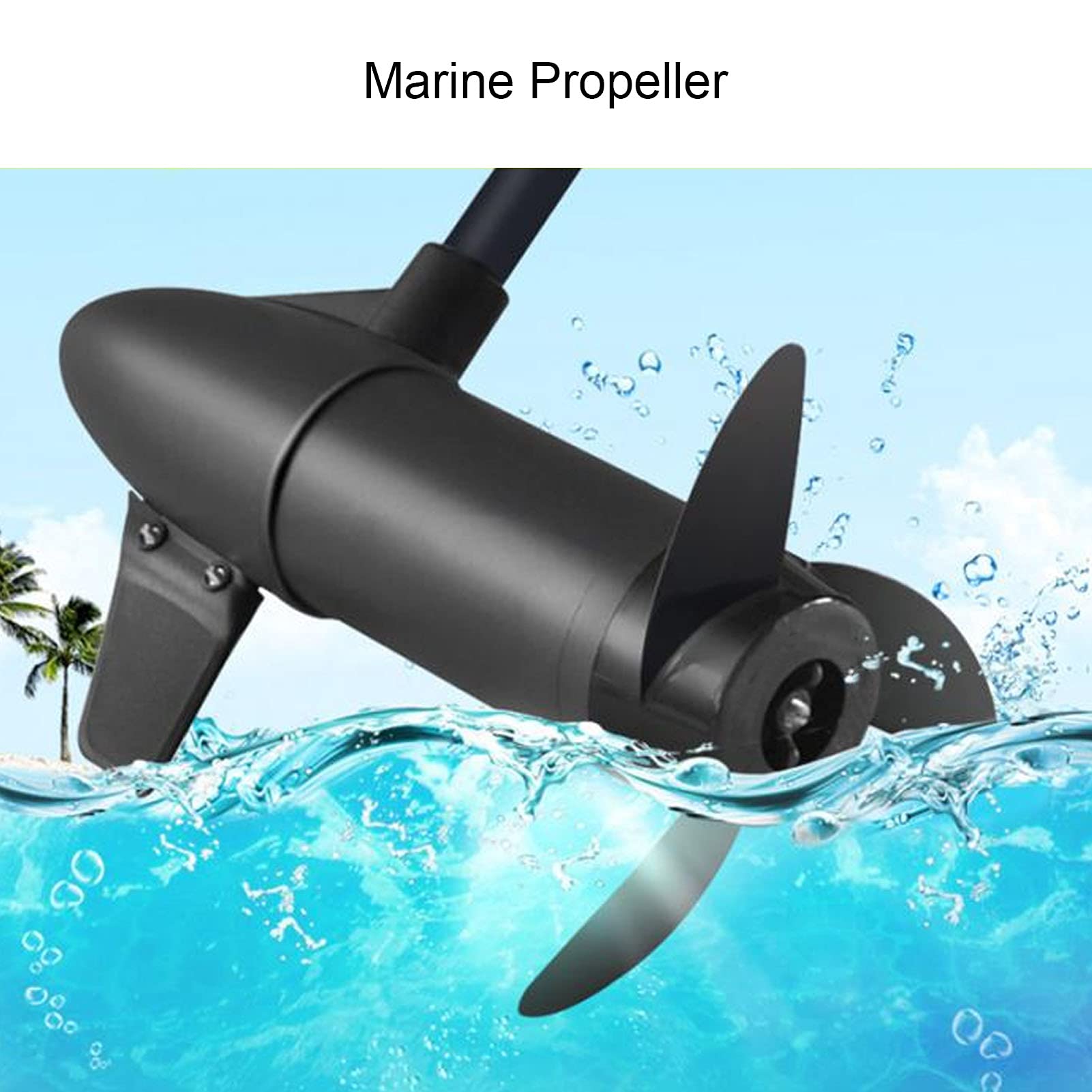 Buachois elica fuoribordo in plastica Marina 3 Pale elica fuoribordo elettrica per 50lb 60lb 68lb 88lb 12v 24v trolling Motors Moto Boat