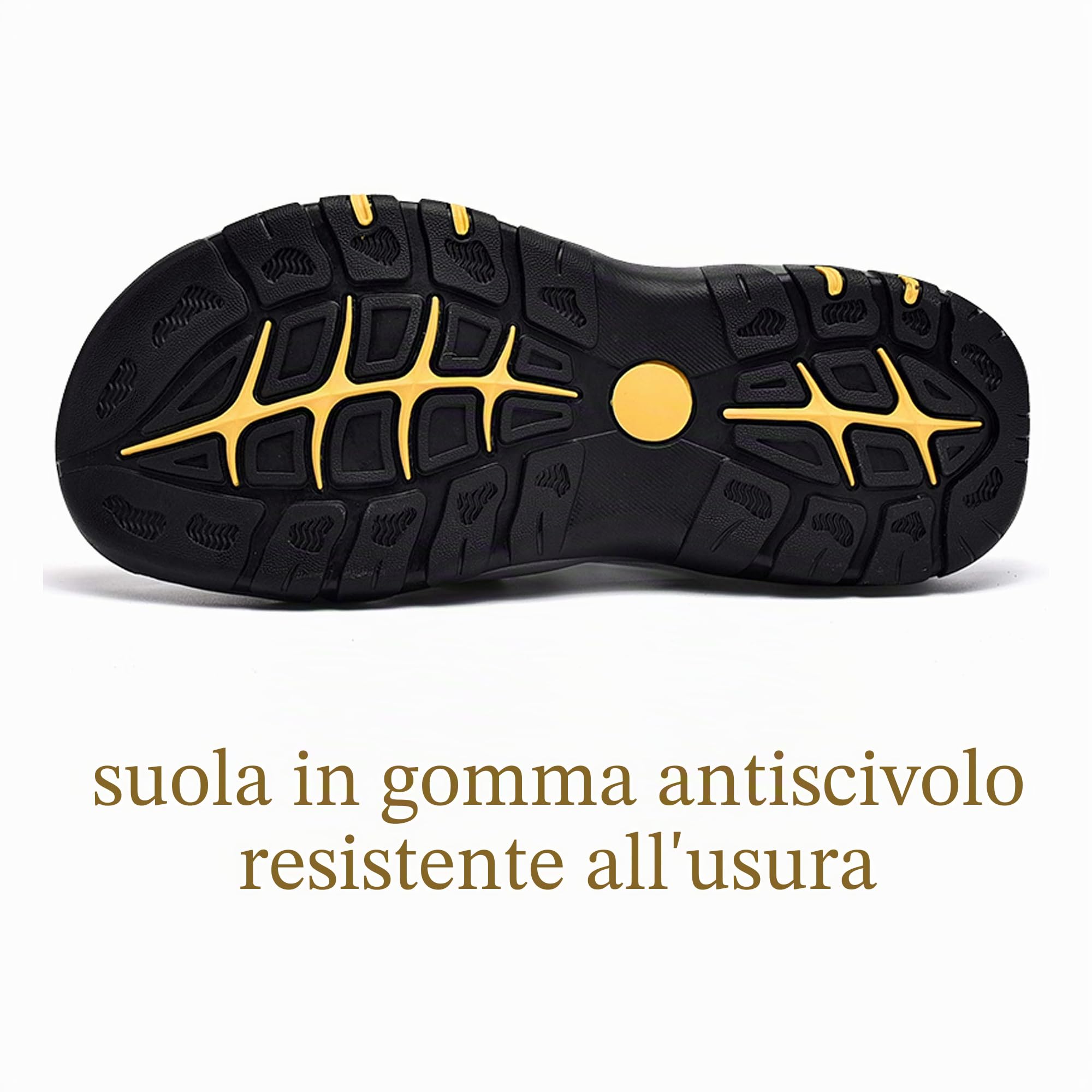 Sandali Sportivi Scarpe Estivi da Spiaggia per Uomo all'aperto Trekking Traspirante da Pescatore in Pelle Sandalo Acqua Grigio 46
