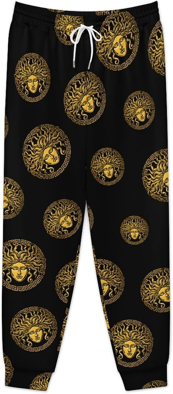 Medusa Head Shield Casual Men's Sweatpants Lounge Pant 4X-Large