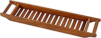 Vista 1 de Bare Decor Vaske - Organizador de bañera de madera de teca natural, 33 pulgadas de ancho