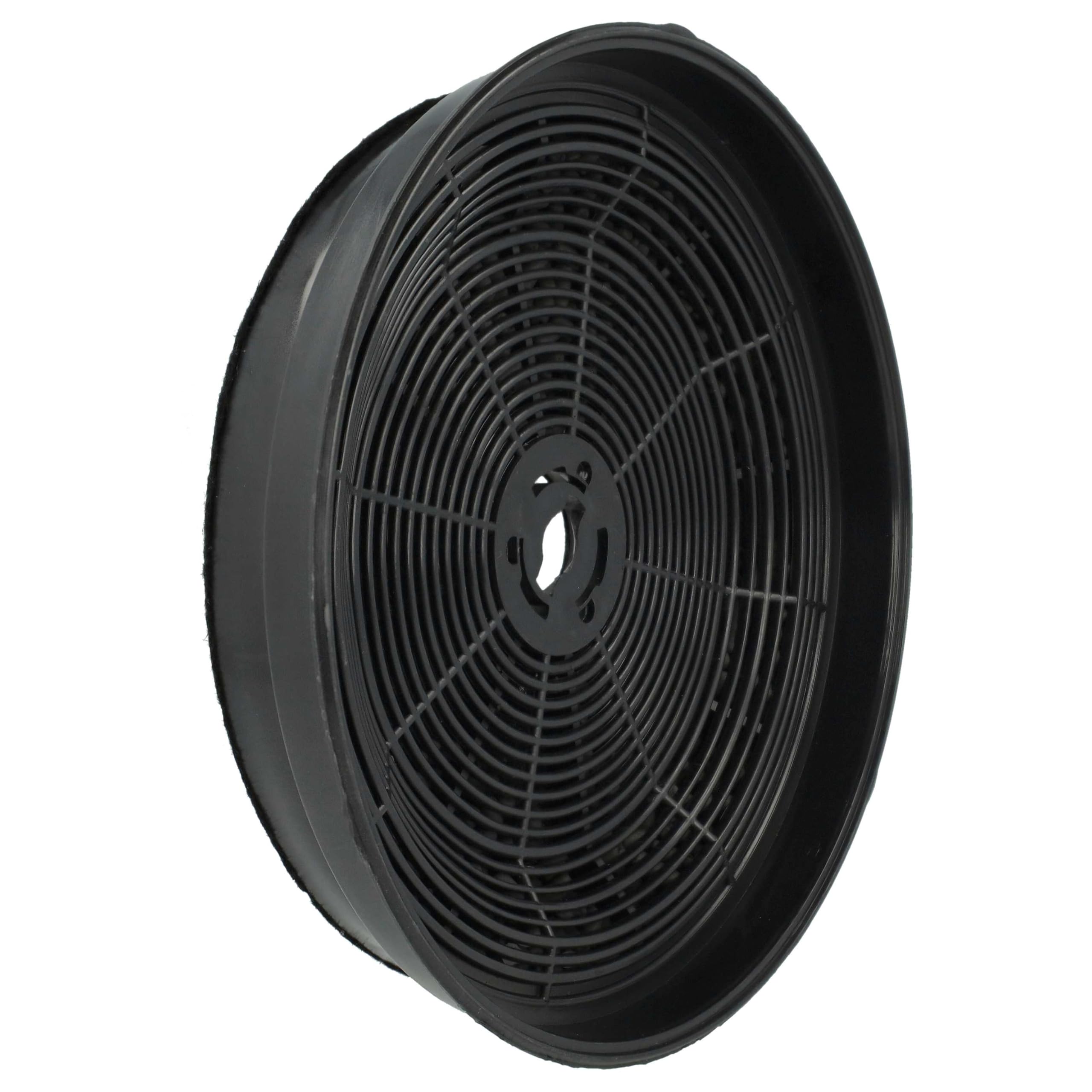 vhbw 10 x filtr z węglem aktywnym kompatybilny z Rosieres KSED65XE, KSED65PE, KSED65NEE, KSED65BE, KSE86POE, KSE86AOE okap kuchenny - 19 cm