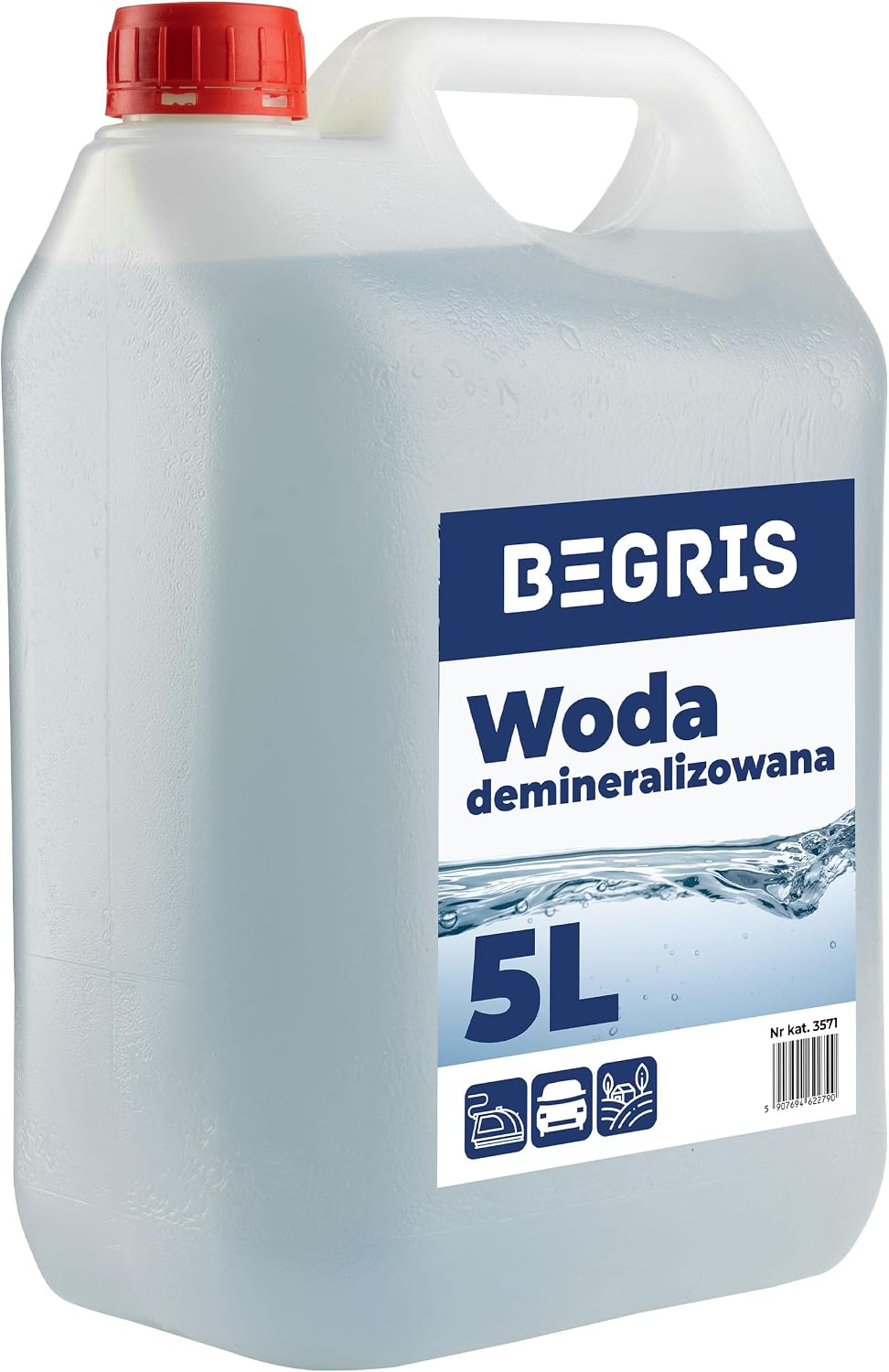 Woda destylowana Demineralizowana 5L Wysoka Jakość Woda Destylowana Do Akwarium, Żelazka,