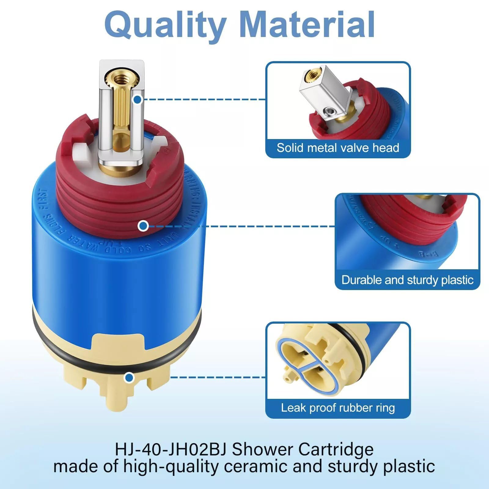 Faucets Pressure Balance Ceramic Shower Cartridge, 40mm