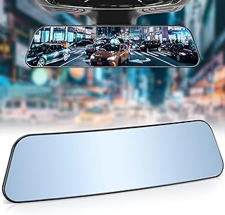 JOYTUTUS JoyTutus Rear View Mirror, 11.81 Inch Panoramic AntiGlare Rearview Mirror, Interior Clipon Wide Angle Convex Universal Rear View Mirror to Reduce Blind Spot Effectively for More Car SUV Truck