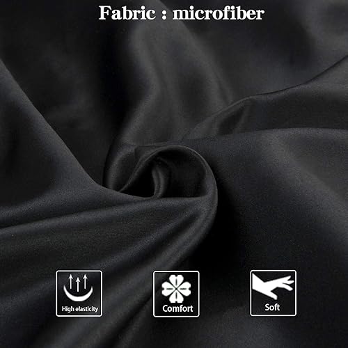 Miniatura 2 de NTBAY - Fundas de almohada de satén con cremallera, súper suaves y lujosas fundas de almohada