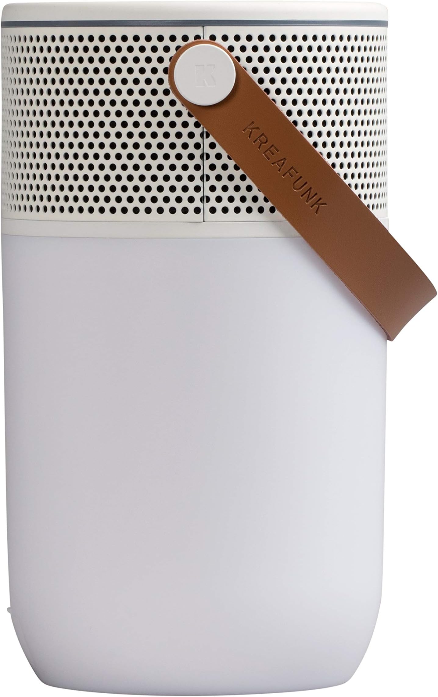 KREAFUNK aGlow Bluetooth Portable Speaker with Torch and Alarm Clock Danish Design (White