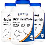 Nutricost Niacinamide (Vitamin B3) 500mg, 240 Capsules (3 Bottles)