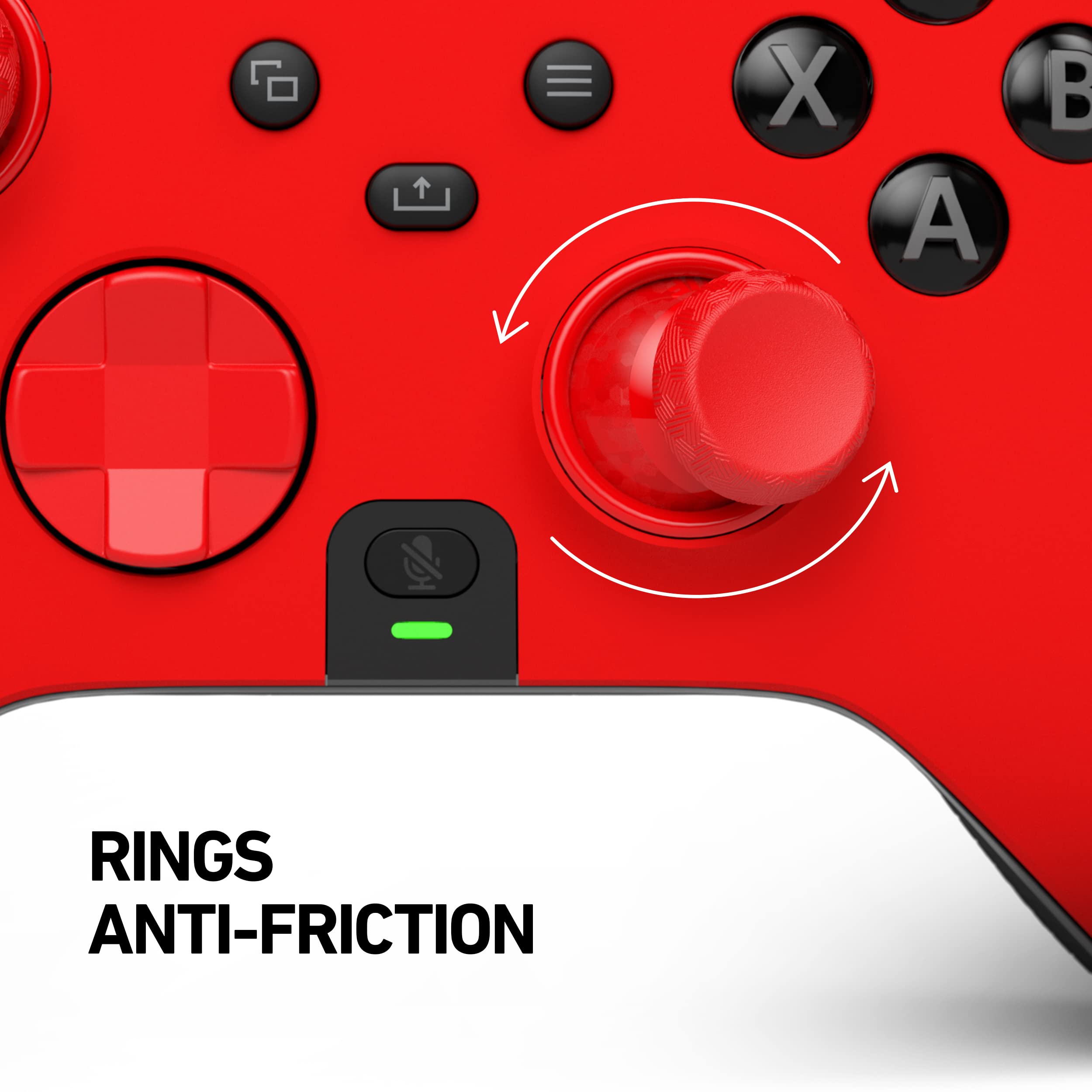 SCUF Coque Amovible Instinct pour Manette Xbox Series X, S et Xbox One - Rouge 504-722-001-009-NA