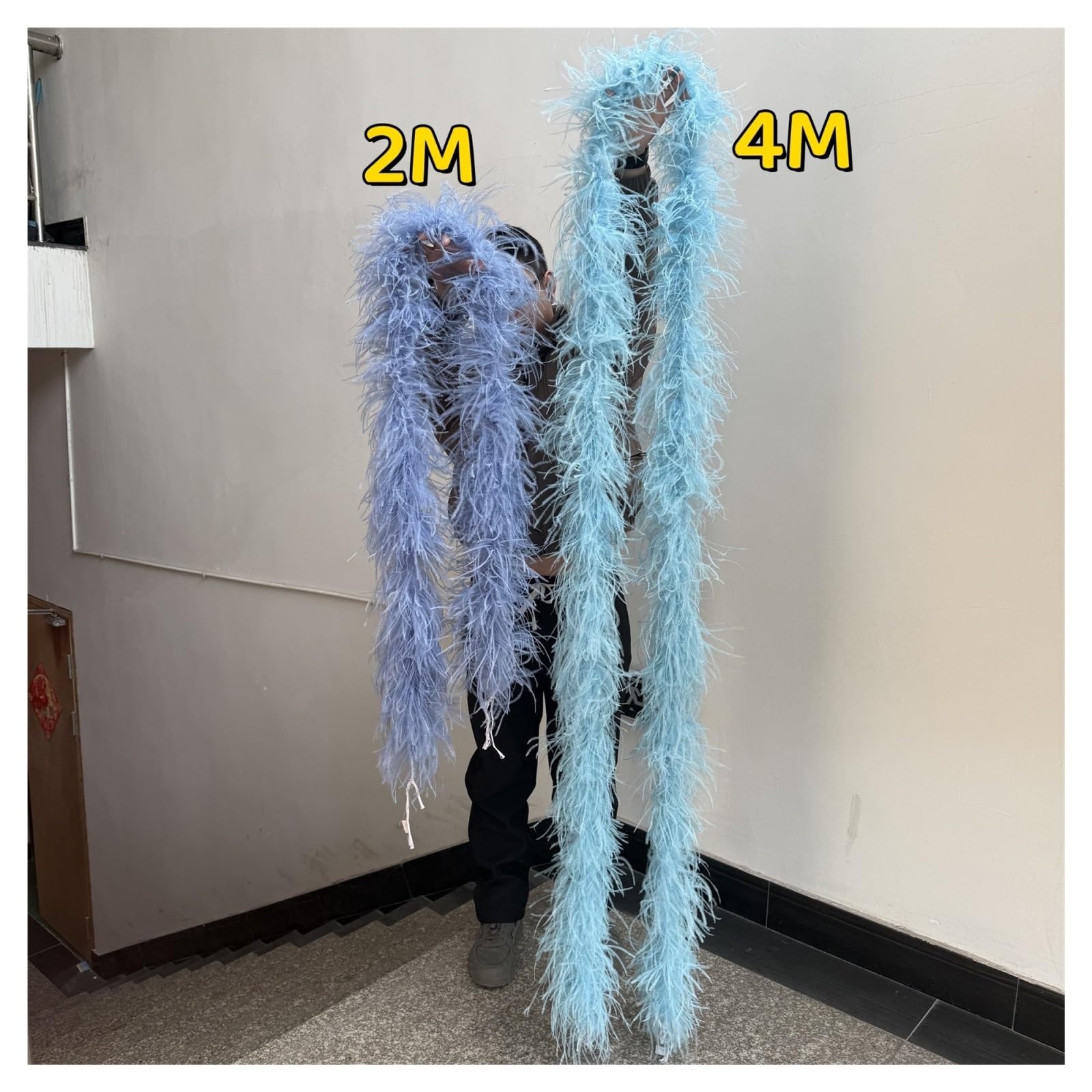 boa plumas Chal de boas plumas gruesas, bufanda avestruz esponjosa for vestido fiesta boda, accesorios baile