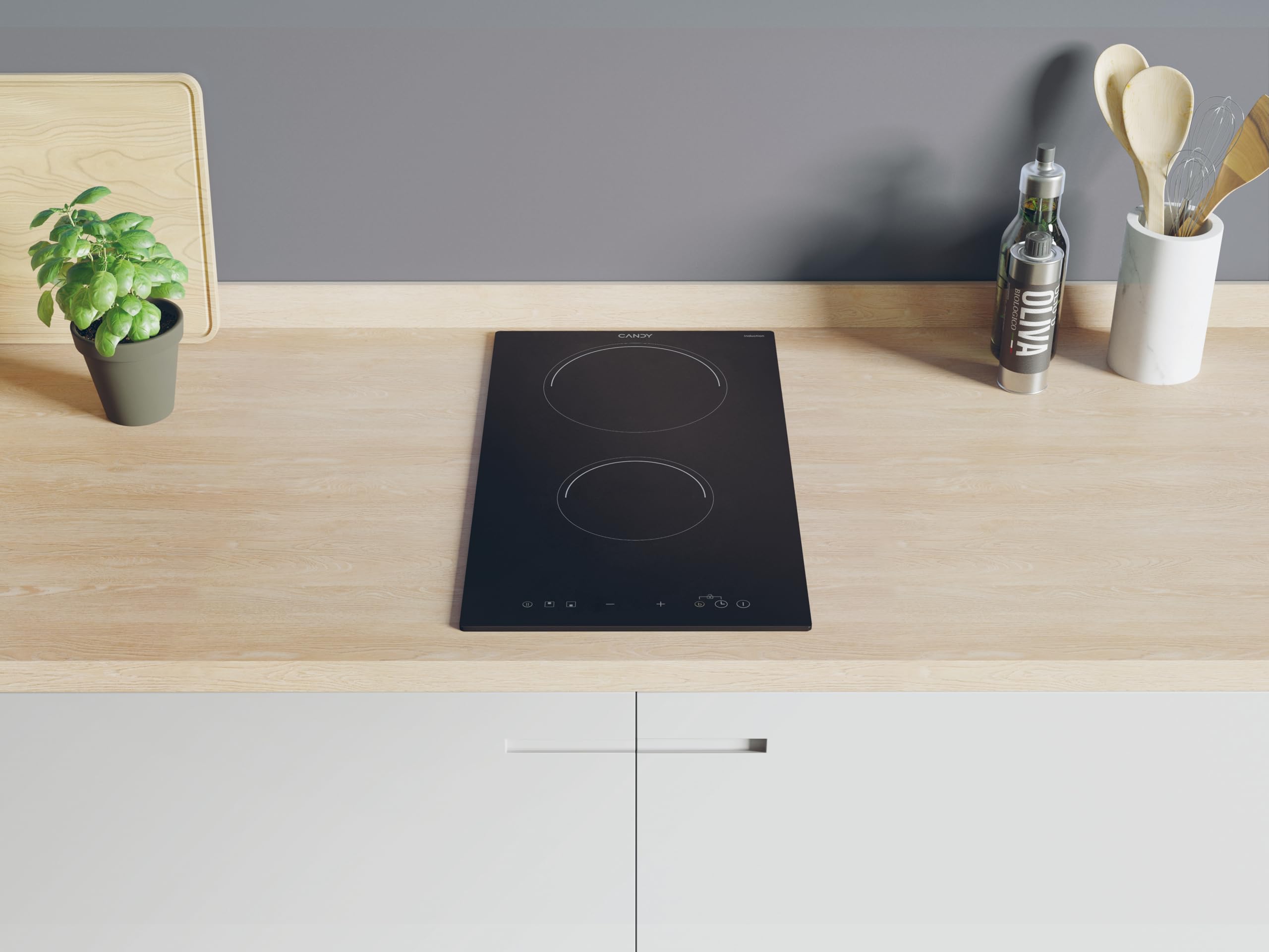 Candy CID30/1, Piano cottura a induzione, Black