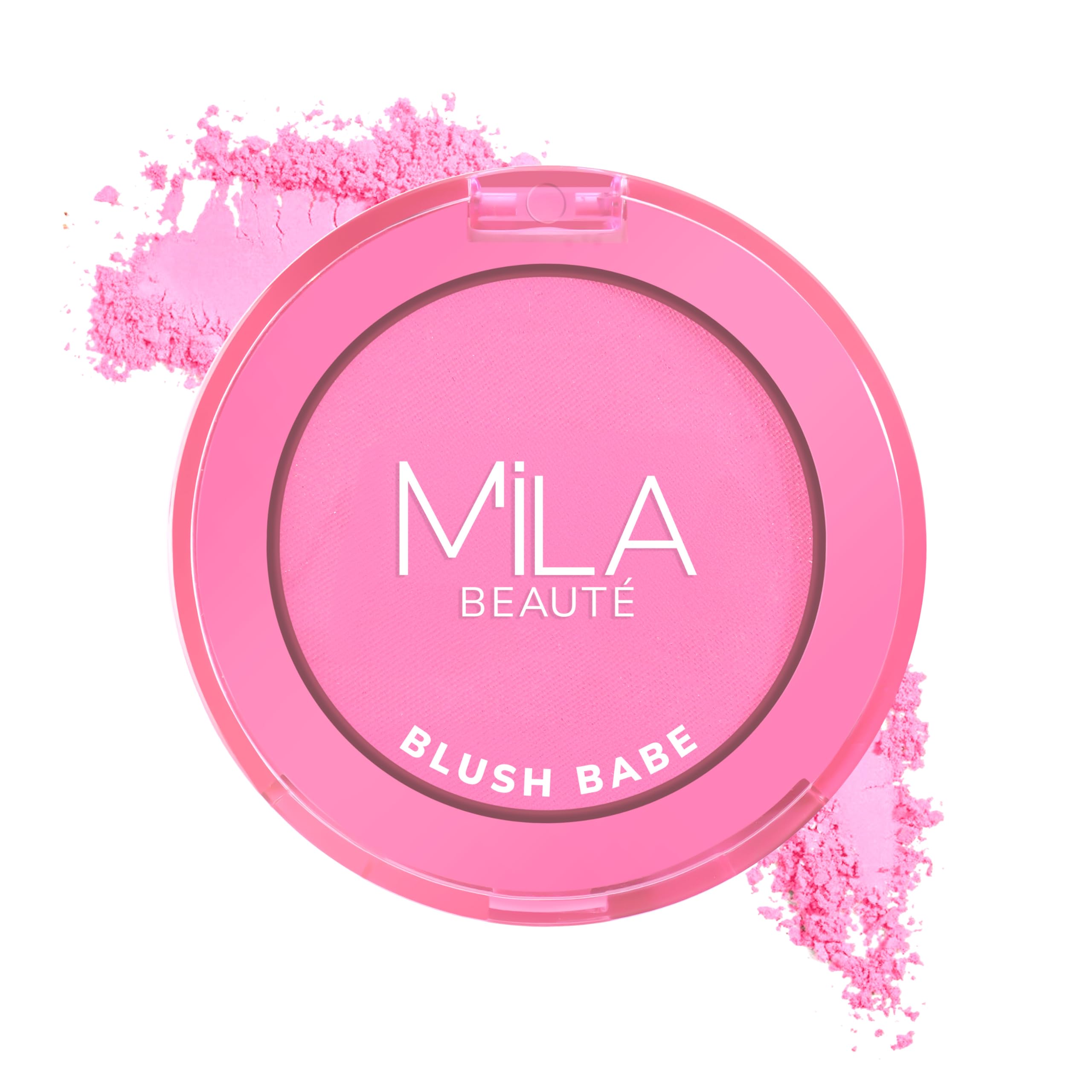 MILA BEAUTÉ Blush Babe Powder Blush | Matte Finish Long-Lasting Pigment | Easy to Blend | Non-Drying With Rosehip Oil, Jojoba Oil and Vitamin E | Shade (Cosmo Pink, 5g)-image-42