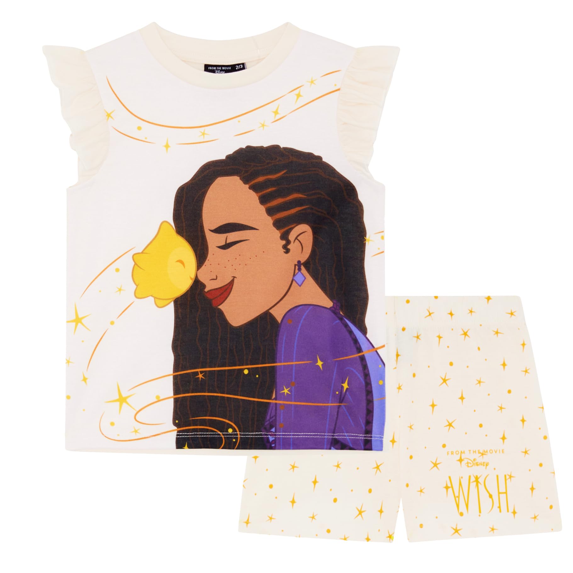 Disney Pink Wish Asha Star Sleeveless Short Pyjama Set 8-9 Years