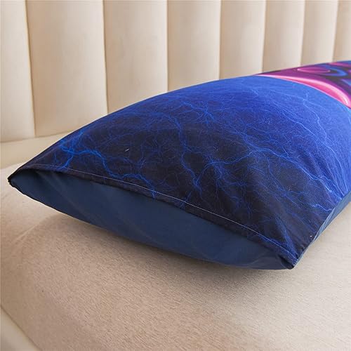 Vista 32 de Meeting Story Funda de almohada corporal de videojuegos con cierre de sobre para niños, niños y adultos (negro)