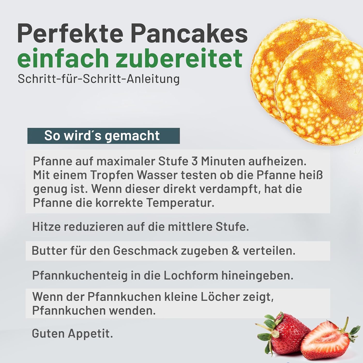 Amalindo Pancake Pfanne Ø 26 cm mit 4 Mulden – Spiegeleipfanne aus Aluguss mit Marmor-Antihaftbeschichtung, PFOA-frei, für Induktion, Ceran, Gas & Elektro – für Pfannkuchen, Eier, Poffertjes