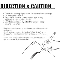 Vista 6 de Agujas de microblading Signal Embo para maquillaje permanente y preparación de tatuajes de cejas por Amber Lash para profesionales (1225)