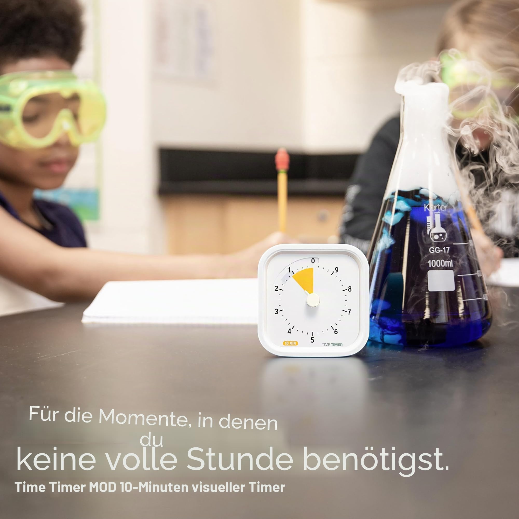 TIME TIMER 10 Minuten MOD Education Edition – Visueller Timer mit Desktop-Software für Kinder im Klassenzimmer, Produktivitäts-Timer, Lernwerkzeug und Bürobesprechungen mit leisem Betrieb (10 Minuten)
