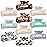 Magicsky 10 Pcs Hair Claw Clips for Women, Opal Marble Tortoise Acrylic Large Clip for Thick Thin Hair, 90\'s Cute Butterfly Barrettes Pins, Aesthetic Styling Accessories for Girls-Rectangle