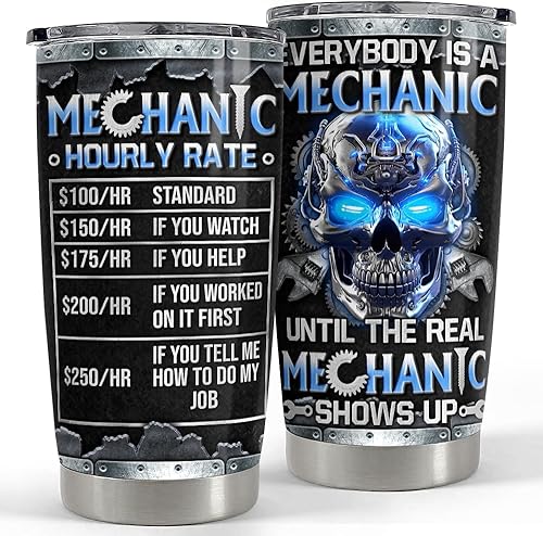 SANDJEST Regalos mecánicos para hombres, vaso térmico de acero inoxidable de 20 onzas con aislamiento de acero inoxidable para café, taza de viaje, disponible en Yaxa Guatemala