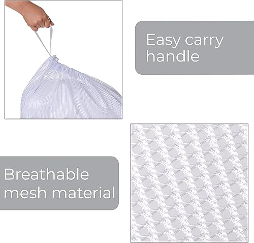 Vista 5 de Smart Design - Bolsa para lavado con asa, para ropa, deportes y lavandería- para la organización del hogar