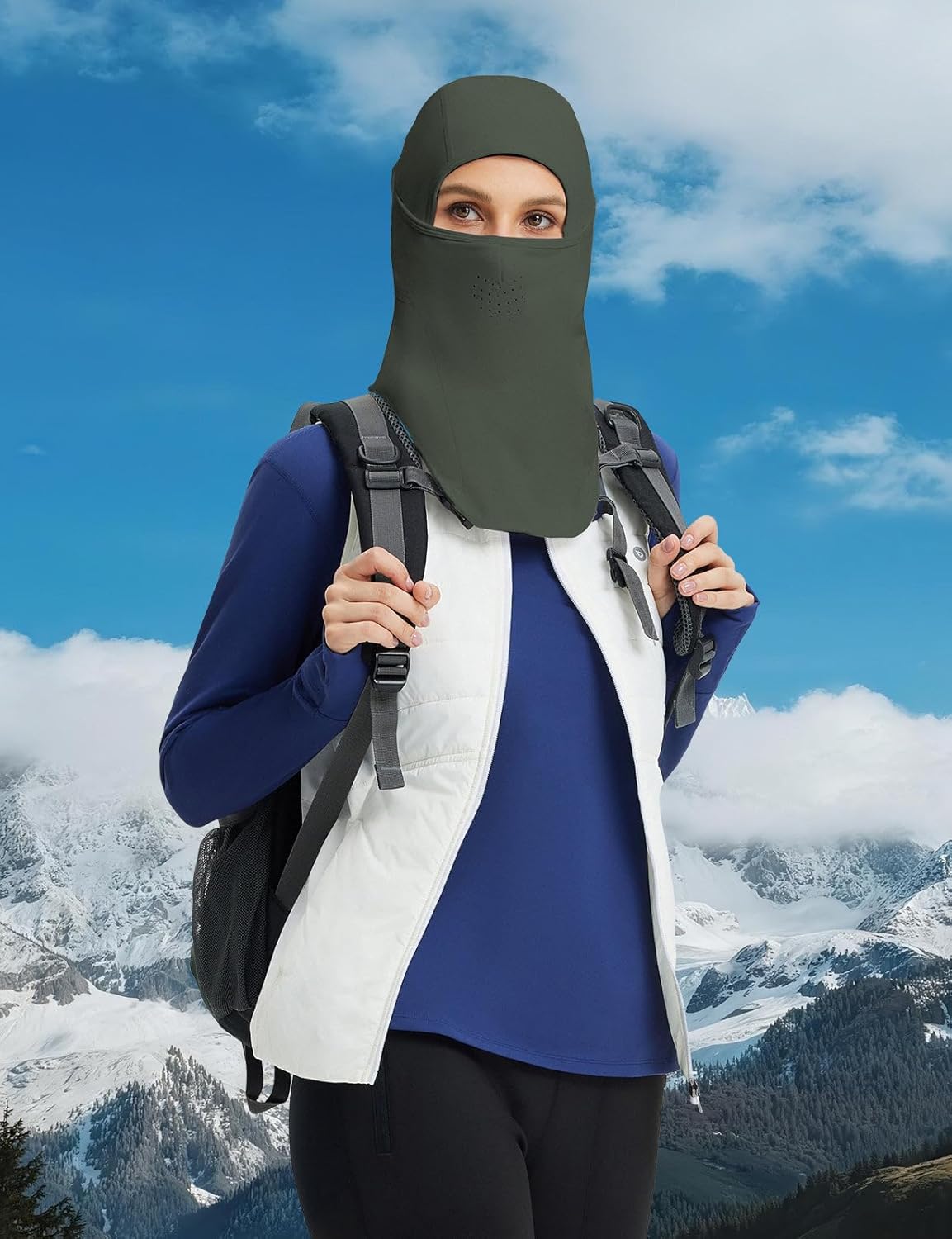 baleaf Ski Mask Balaclava Face Mask Men Water Resistant Ski Mask for Women Cold Weather Snowboarding Gear Fleece Neck Gaiter - Image 7