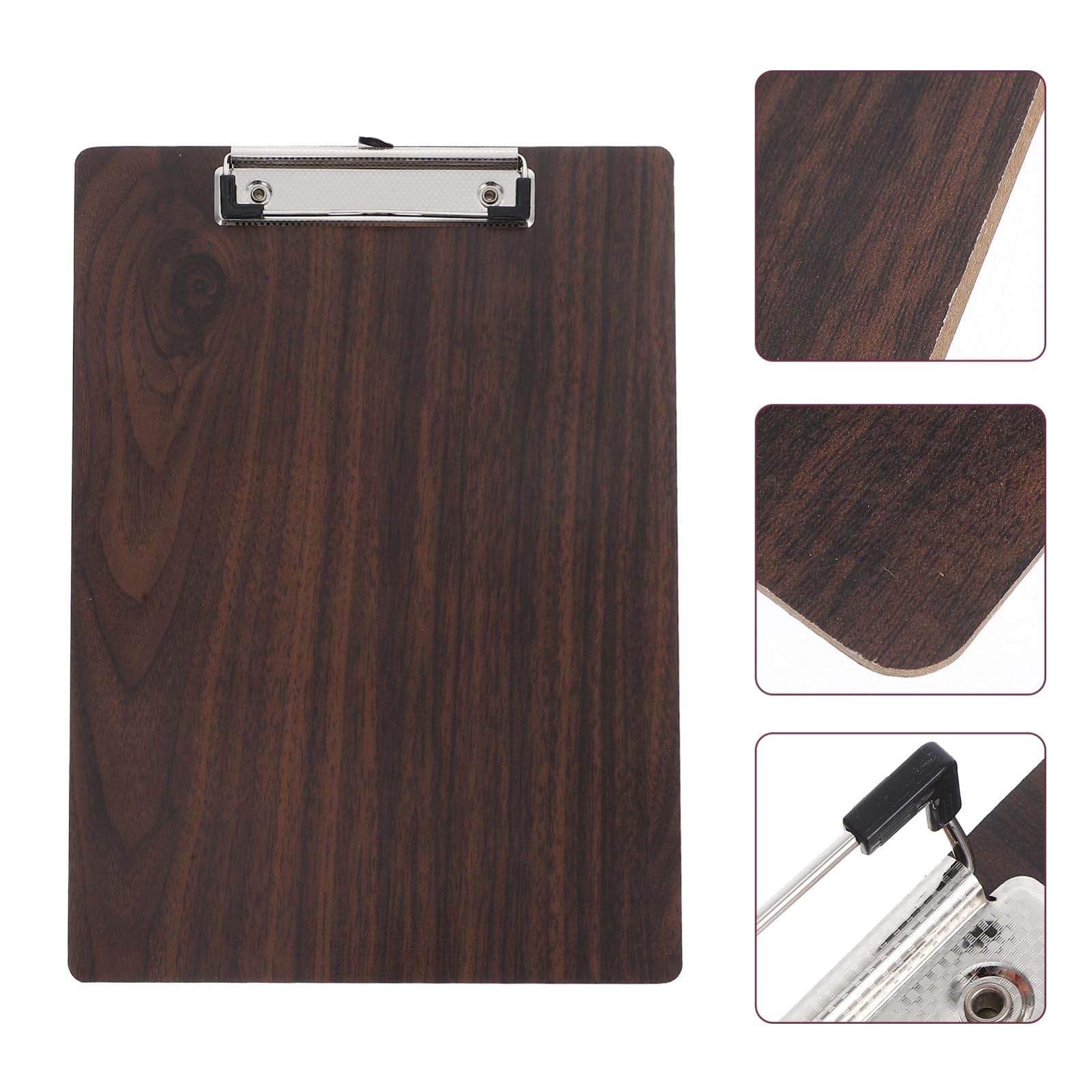Tofficu Portapapeles A3 De 3 Piezas: Madera Con Clip Diseño De Veta De Nogal 22 5 X 31 5 Cm (Tamaño A4 Vertical -4004) Para Artistas Estudiantes Y Uso En Oficinas.