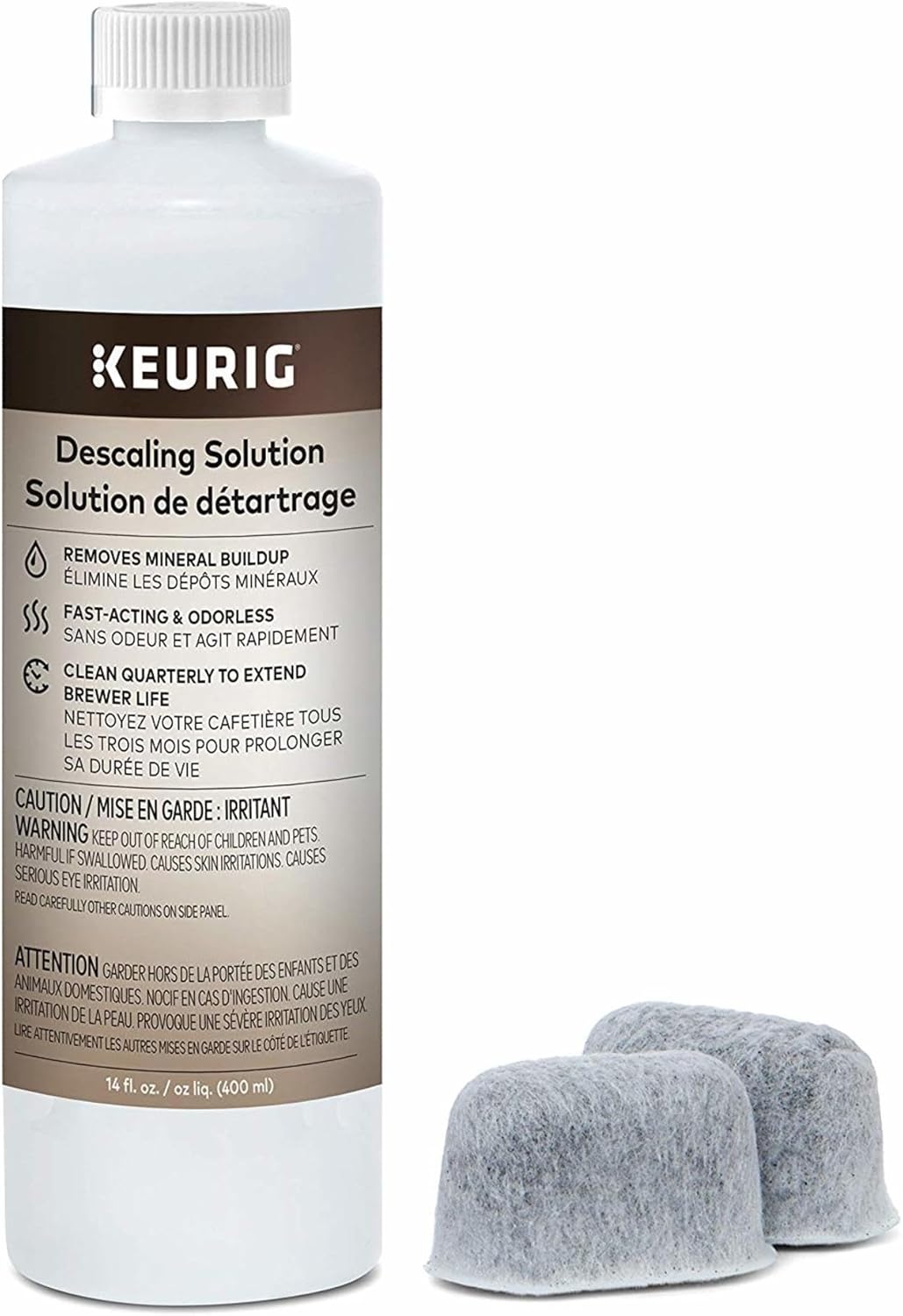 Keurig Brewer Care Kit with Descaling Solution and 2 Water Filter Cartridges, Compatible With All Keurig 2.0 and 1.0 K-Cup Pod Coffee Makers