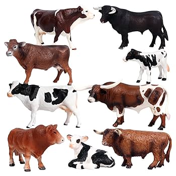 牛のミニチュアフィギュアセット Amazon.co.jp: ミニチュア牛フィギュア4点セット ミニ牛モデル