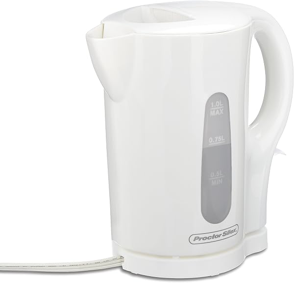 Proctor Silex 1L Electric Kettle in White