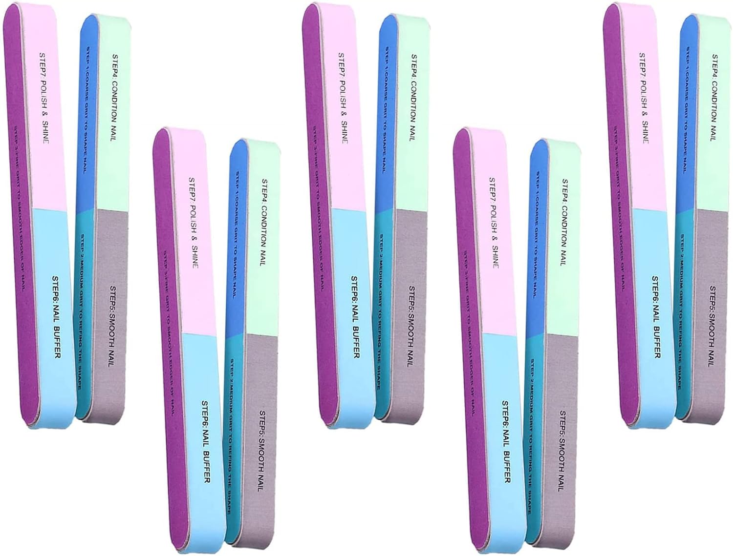 Nail Buffer, 10PCS Nail Buffer Blocks, Buffer Block Professional Nail