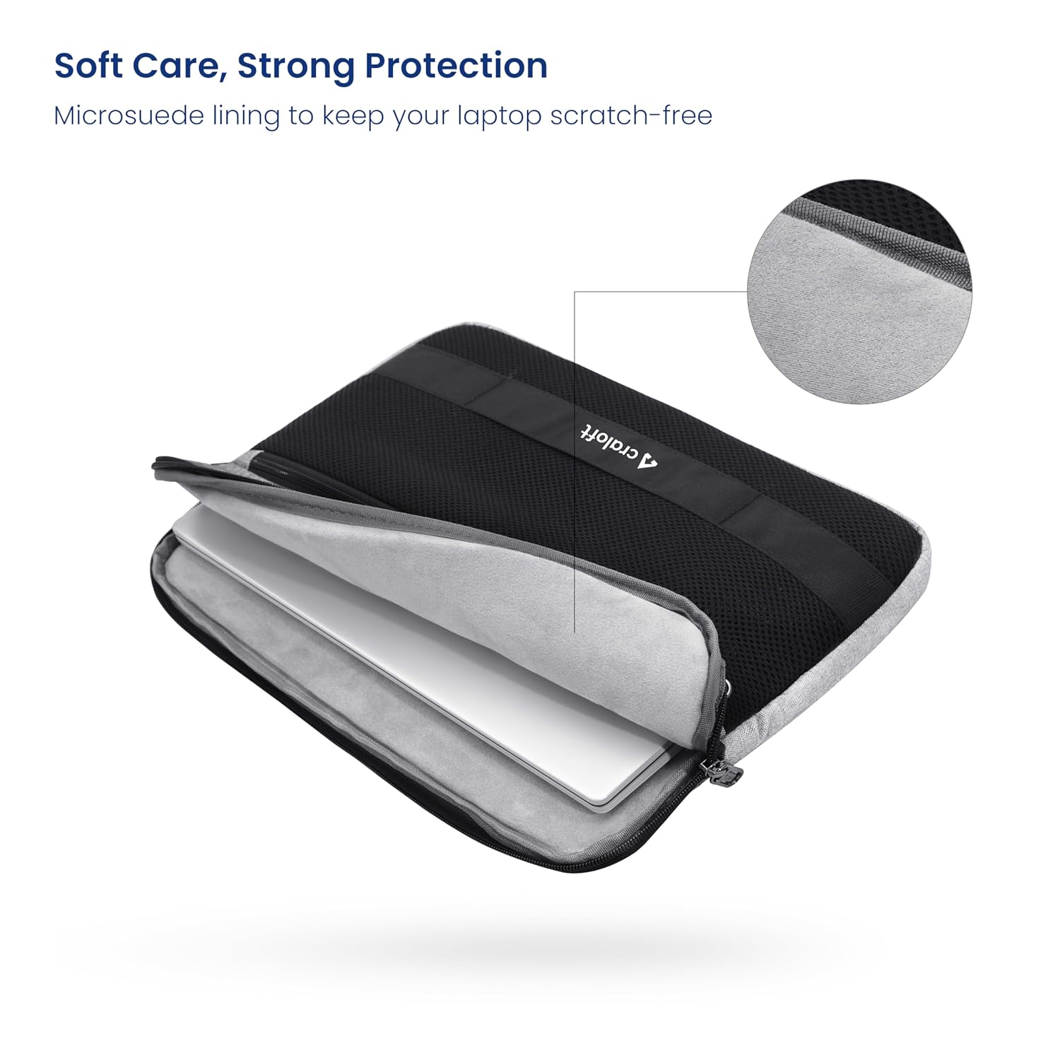 Craloft 14 Inch Portable Laptop Sleeve Cover Bag with Handle - Durable Water-Resistant Polyester Padded Case Compatible with MacBook Air M4, MacBook Pro, Dell, HP, Lenovo - Office & Travel use 25 71kTo06aI1L. SL1500