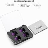 NEEWER Kit de Filtres ND Magnétiques & Accessoires Adaptateur Magnétique, Compatible avec Drone DJI Avata 2, Pack de 4 Filtres Densité Neutre ND8 ND16 ND32 ND64, Contour Ultra Fin et Verre Optique HD - 7