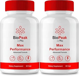 VIVE MD BioPeak Capsules, Bio Peak Advance Formula, BioPeak All Natural Supplement - Biopeak Pills for Maximum Strength, Bio Peak Support Pills Reviews (2 Pack)