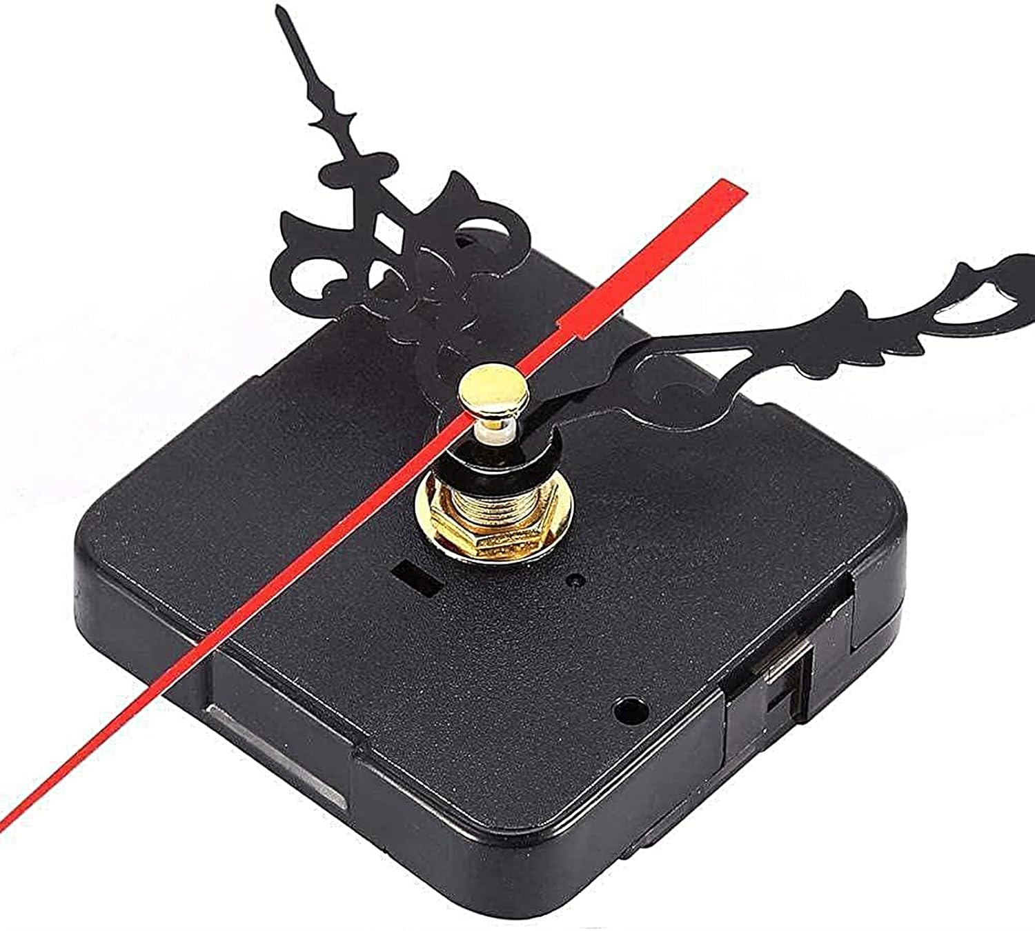 Clock Mechanism for Cross Embroidery – 12 mm Shaft & 5 mm Thread for 1-2 mm Boards | Quiet, Smooth & Accurate for Crafts, 3D Embroidery & Frameless Watches (Batteries Not Included)