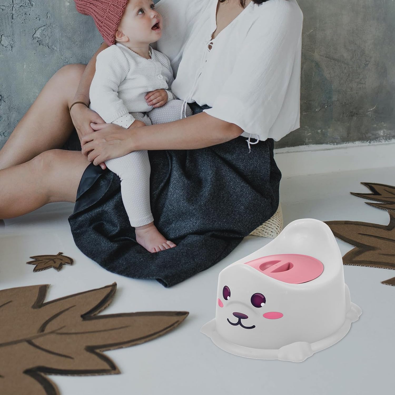 Portable Potty Chair with Cover Lightweight Training Toilet Seat for Boys and Convenient Travel and Home Use Easy to Clean Small