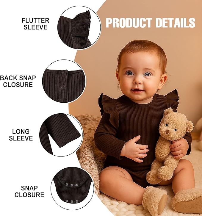 Bodies Bebé Niña Algodón Pack 2 miniatura 3