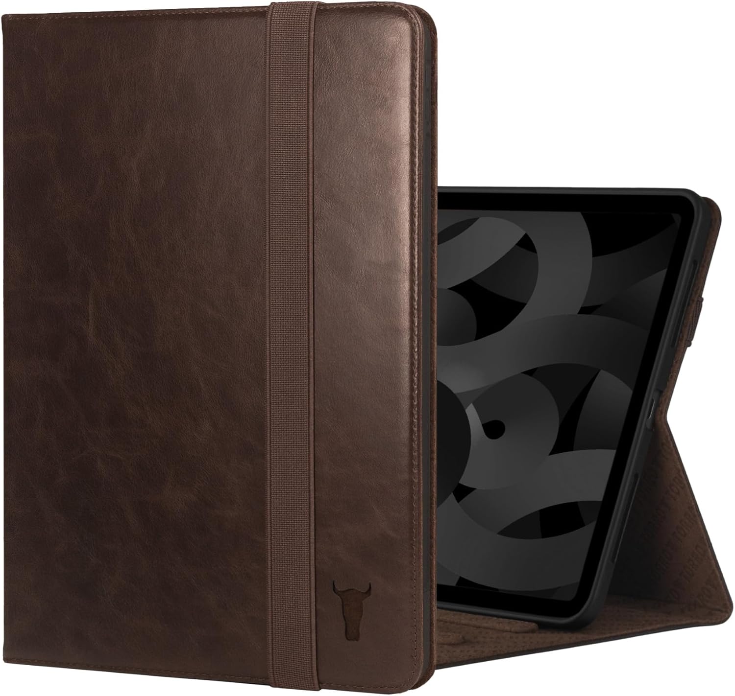 TORRO Case Compatible with iPad 11th / 10th Generation – Genuine Leather iPad 11th / 10th Gen (2025/2022) Case with Stand Function and Wake/Sleep Function (Dark Brown)