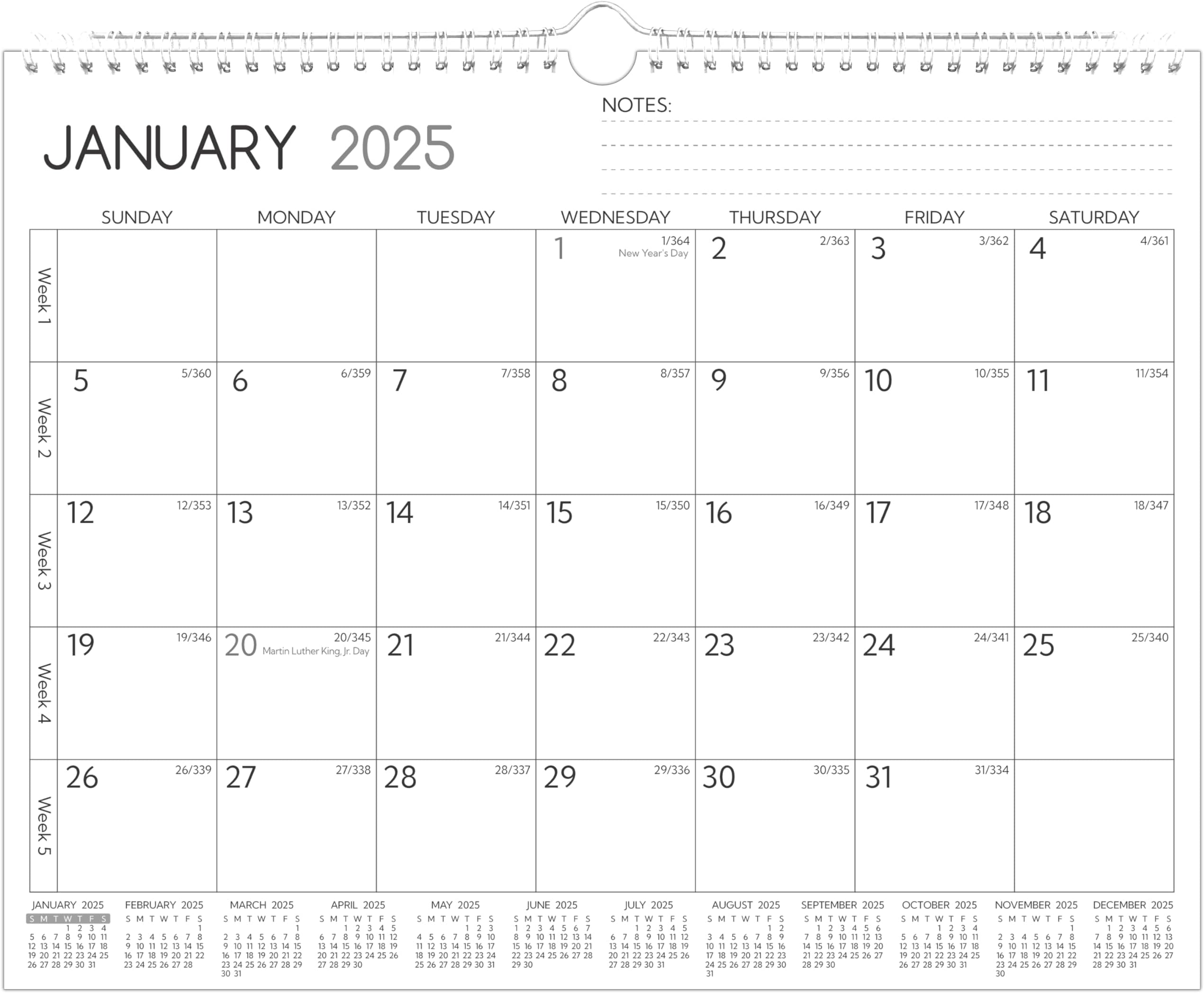 20252026 Wall Calendar Jan 2025 Jun 2026, 18 Monthly