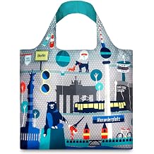 LOQI Urban Berlin Reusable Shopping Bag, Multicolored