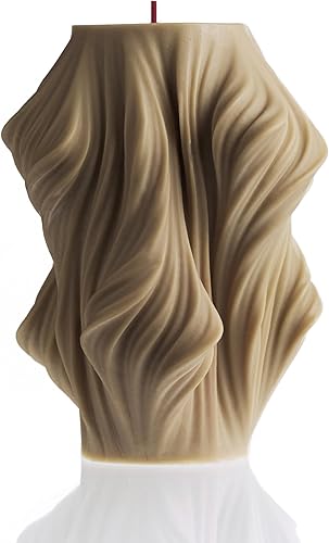 Miniatura 9 de LAWA Vela de onda en cascada  Vela grande y hermosa hecha a mano con aroma de cera de soja, elegante vela estética de burbujas, regalo de