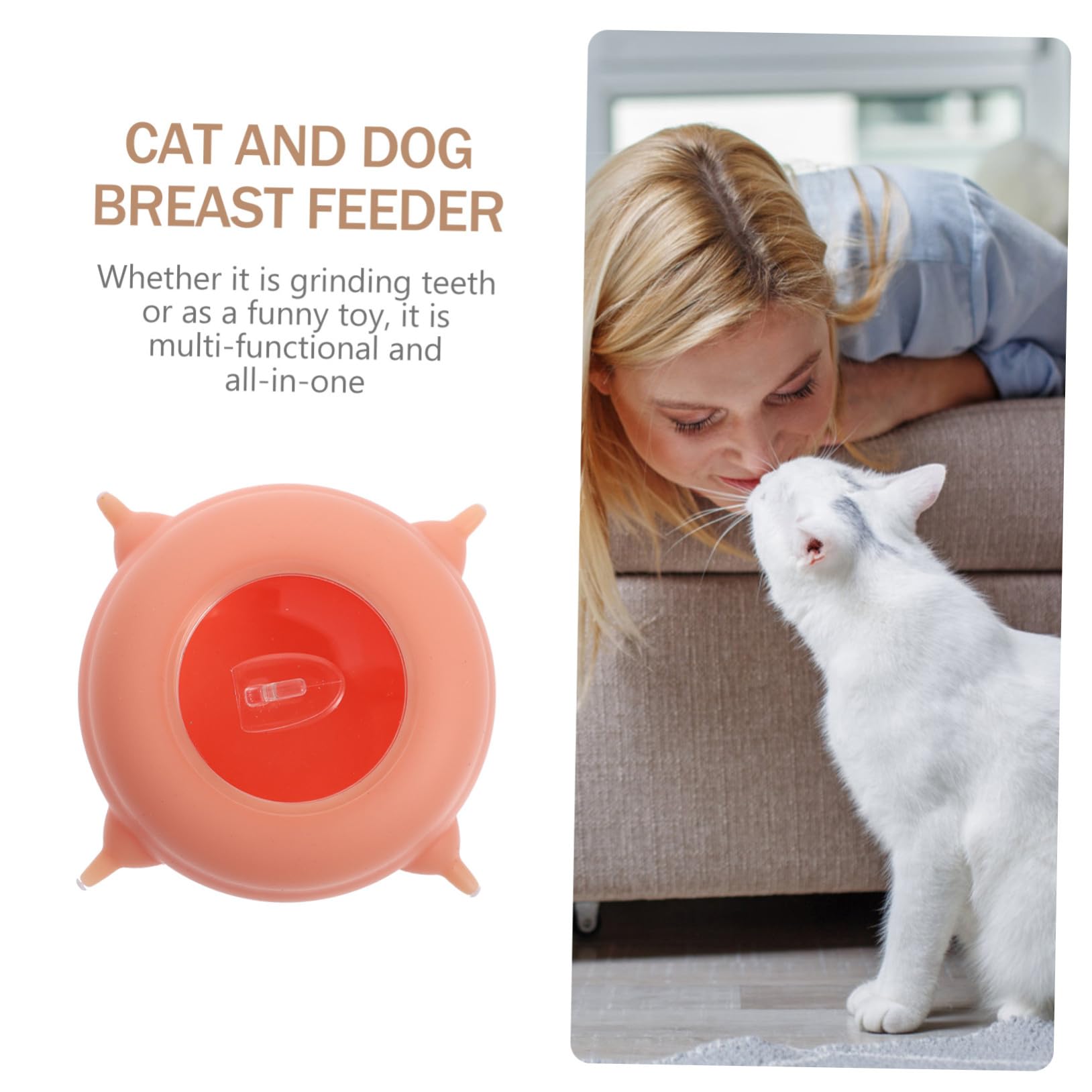 Mobestech Alimentador de Silicona para Cachorros 200ml 4 Tetinas para Lactancia Materna, Comedero Líquido para Mascotas Recién Nacidas, Herramienta de Alimentación para Hámsteres y Gatitos