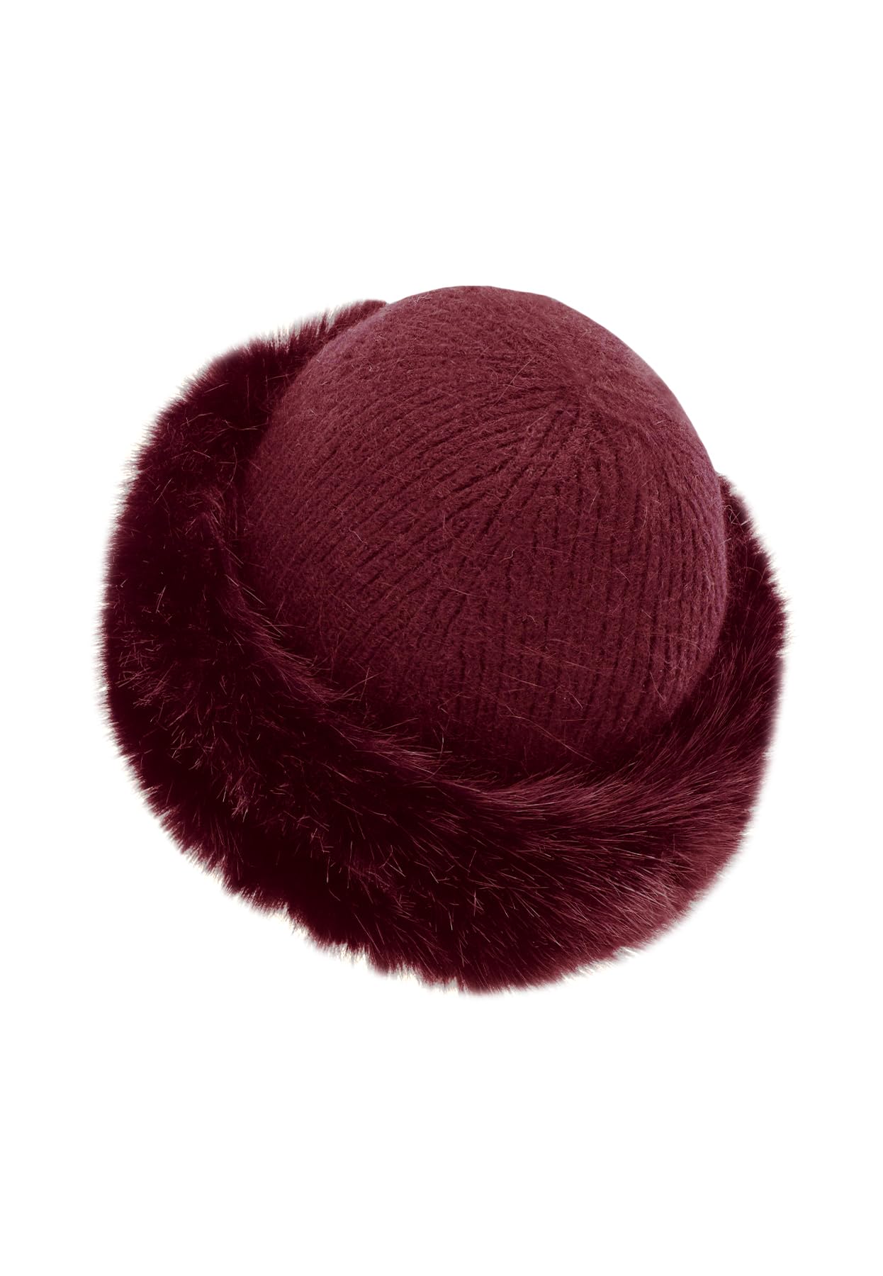 QUEEN HELENA Sombrero de Invierno Cálido con Pelo Suave para Mujer CP07