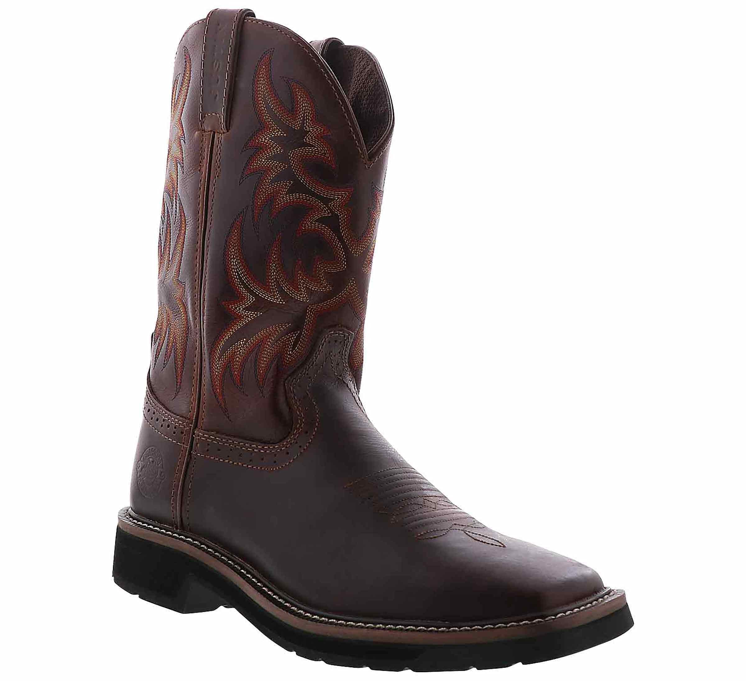 JustinJustin Original Work Boots Men's Stampede Pull-On Square Toe Work Boot