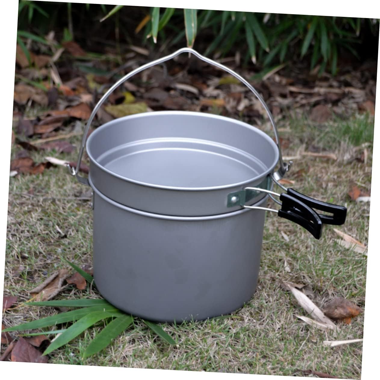 Generic 1 Set Camping Hanging Pot Picnic Basket Tripods Pots Camping Bed Tent Kettle Mini Pan Campfire Camping Essentials Portable Grill Outdoors for Camping Pot Collapsible Aluminum Oxide