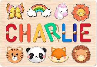 KAAYEE Personalized Name Puzzle for Kids Name Puzzle for Kids Custom Puzzles for Toddlers Personalized Name Puzzles for Babies Personalized Baby Gift Educational 1st Birthday Gifts