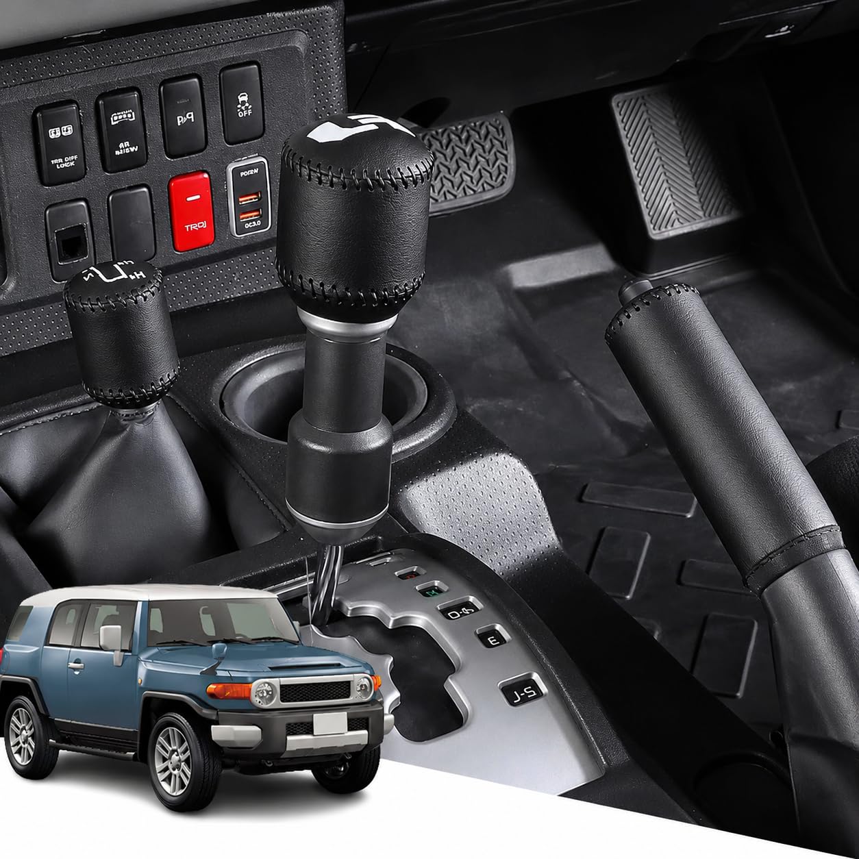 Amazon.co.jp: Hearsheng FJクルーザー 10系専用 シフトノブ・四駆調節
