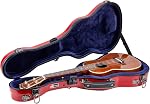 Crossrock Deluxe Fiberglass Tenor Ukulele Case with TSA Lock, Red (CRF2020TURD)