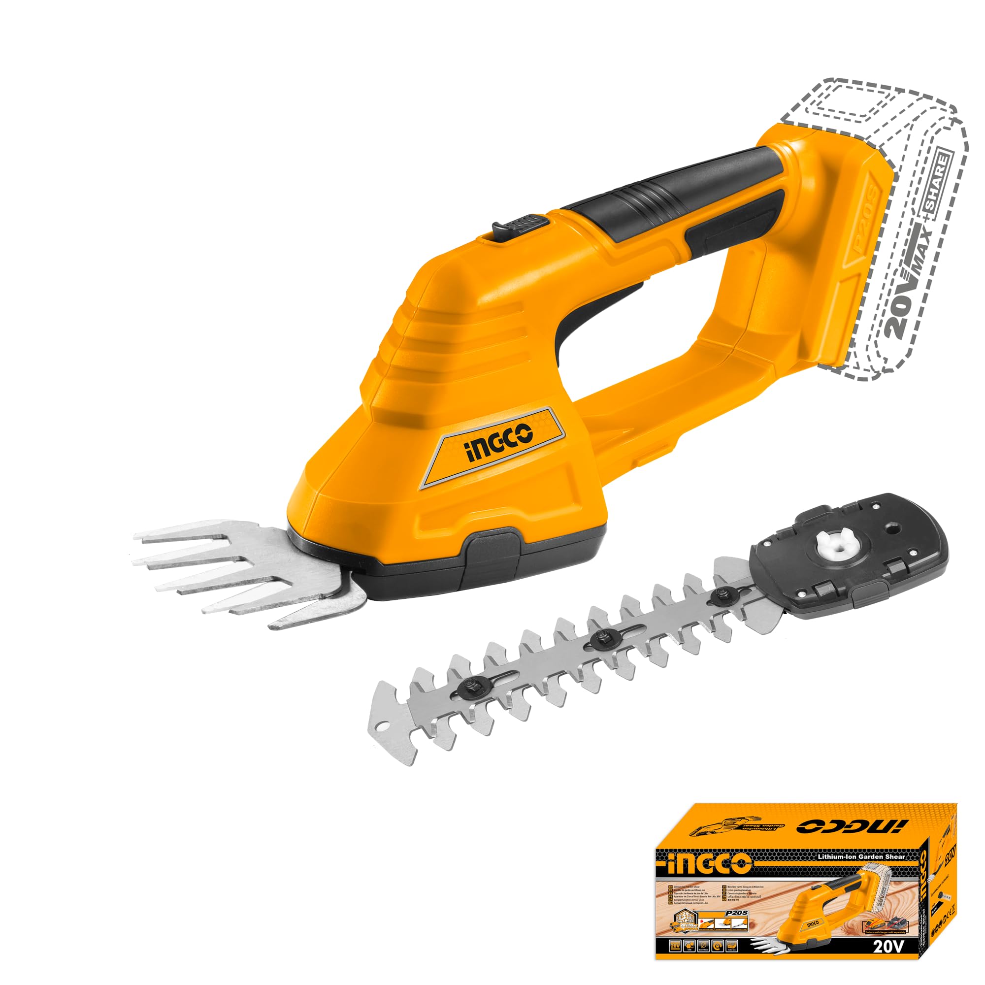 INGCO 20V Cordless Grass Shear/Schrubber, 【Body ONLY】,Grass Trimmer/Cutter, Quick Blade Change, PowerShare, Rechargeable (B0D83TGGKW) Amazon Price History, Amazon Price Tracker