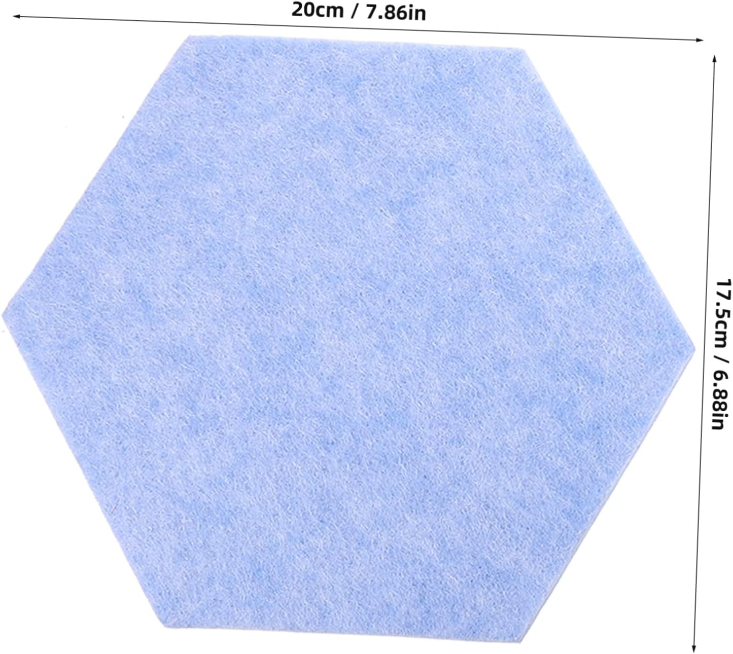 Angoily 40pcs Hexagon Felt Bulletin Boards Self-Adhesive Memo Wall Tiles Decorative Felt Wall for for Photos Notes and Key Holders