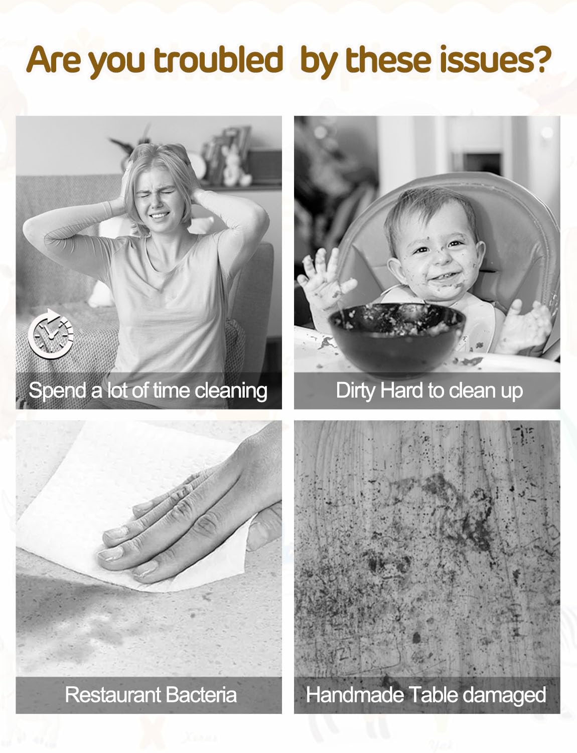 Tovagliette Usa E Getta Per Bambini - 45 Pezzi 30x46 Cm, Design ABC, Impermeabili E Anti-BPA - Foto 7